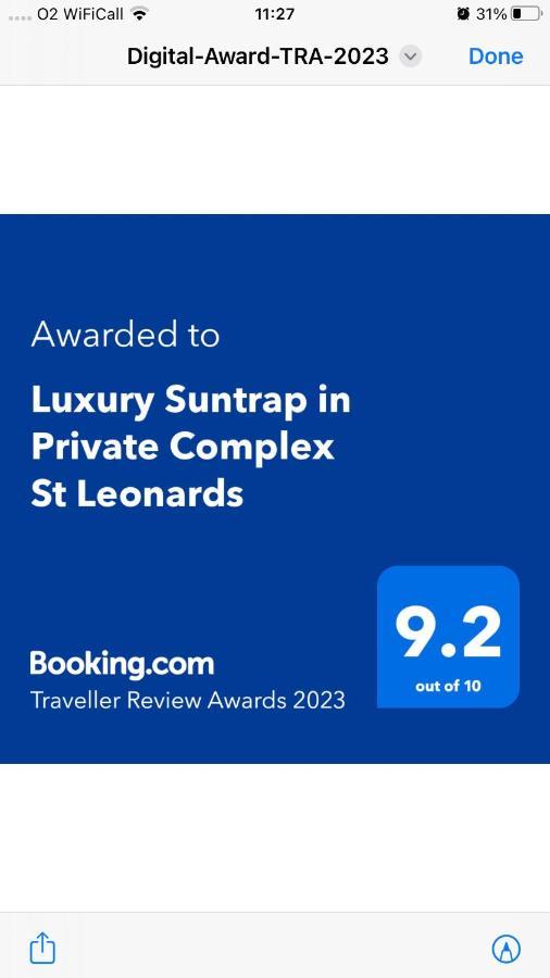 헤이스팅스 Luxury Suntrap In Private Complex St Leonards 아파트 외부 사진